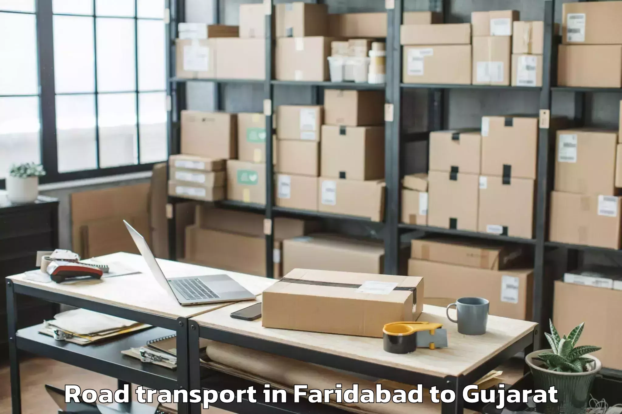 Get Faridabad to Charotar University Of Science Road Transport